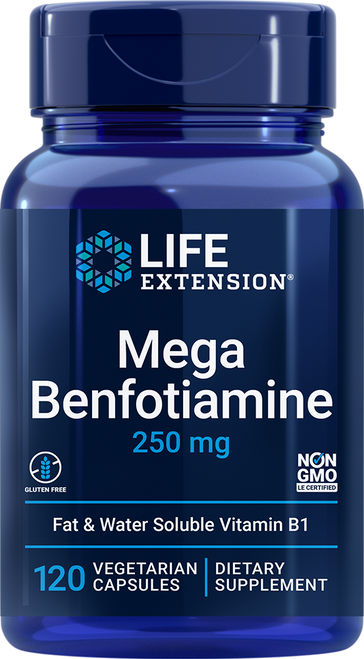 Mega Benfotiamine 250 mg 120 vegetarian capsules