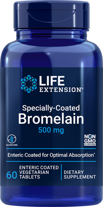 Specially-Coated Bromelain 500 mg 60 enteric-coated vegetarian tablet
