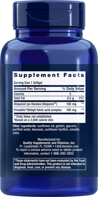 Super Ubiquinol CoQ10 with Enhanced Mitochondrial Support 100 mg 60 softgels
