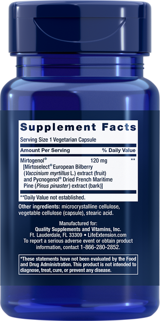 Eye Pressure Support with Mirtogenol® 30 vegetarian capsules