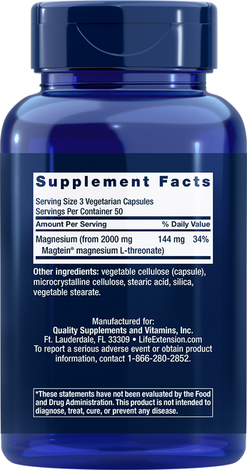 Neuro-Mag® Magnesium L-Threonate 90 vegetarian capsules