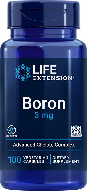 Boron 3 mg 100 vegetarian capsules