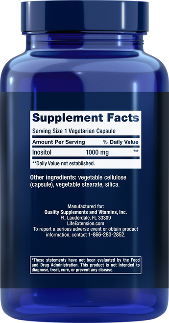 Inositol Caps 1000 mg 360 vegetarian capsules