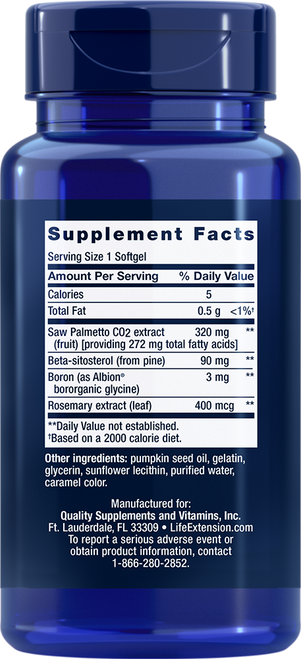 PalmettoGuard® Saw Palmetto and Beta-Sitosterol 30 softgels