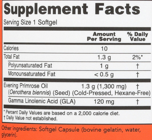 Super Primrose 1300 mg - 120 Softgels