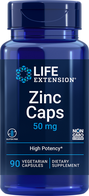 Zinc Caps 50 mg 90 vegetarian capsules