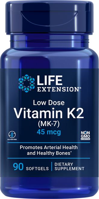 Low Dose Vitamin K2 45 mcg 90 softgels