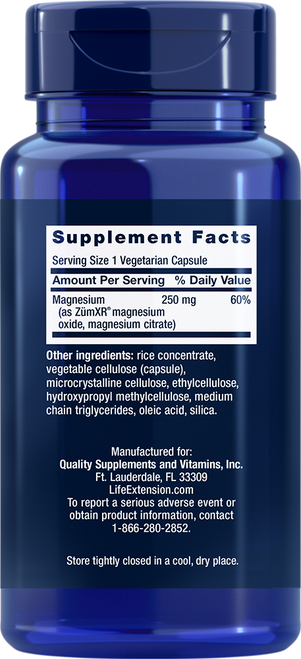 Extend-Release Magnesium 60 vegetarian capsules
