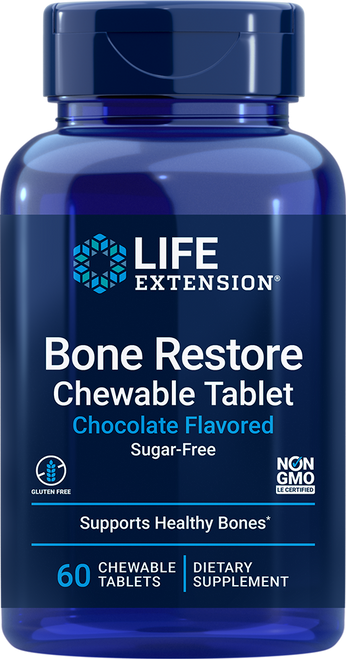Bone Restore Chewable Tablets (Sugar-Free Chocolate) 60 chewable tablets