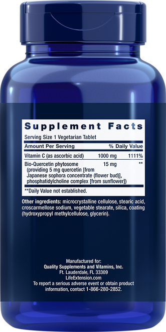 Vitamin C and Bio-Quercetin Phytosome 250 vegetarian tablets