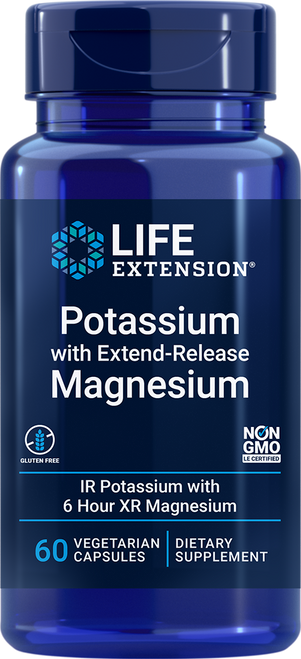 Potassium with Extend-Release Magnesium 60 vegetarian capsules