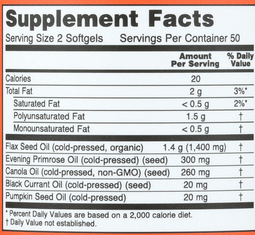 Omega 3-6-9 1000 mg - 100 Softgels