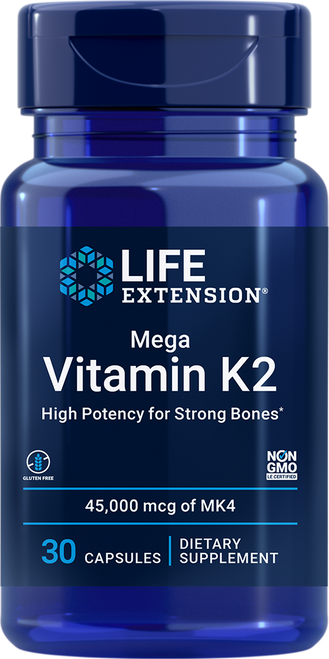 Mega Vitamin K2 45000 mcg (45 mg) 30 capsules