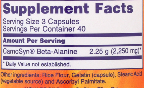 Beta-Alanine 750 mg - 120 Capsules