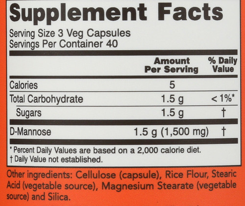 D-Mannose 500 mg - 120 Capsules