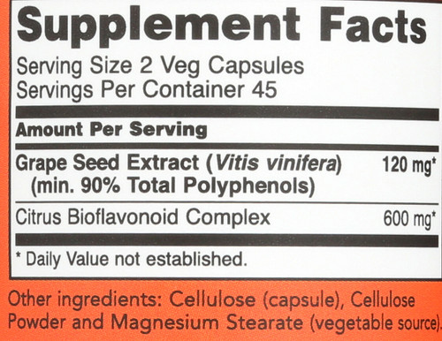 Grape Seed 60 mg - 90 Veg Capsules