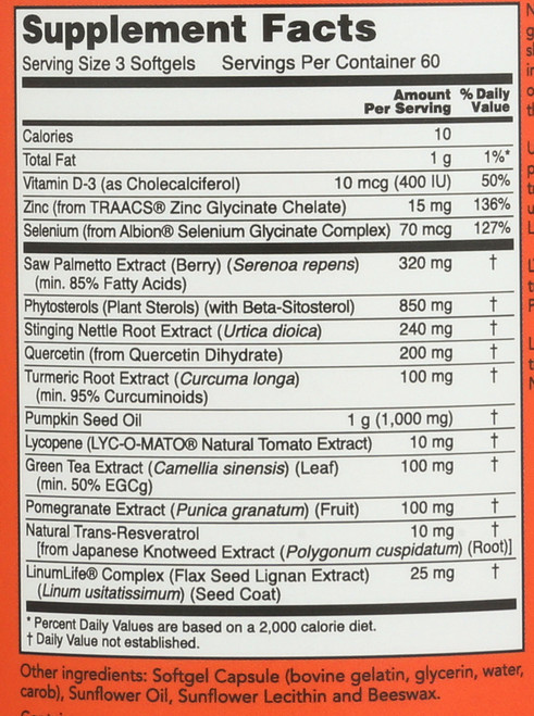 Prostate Health Clinical Strength - 180 Softgels