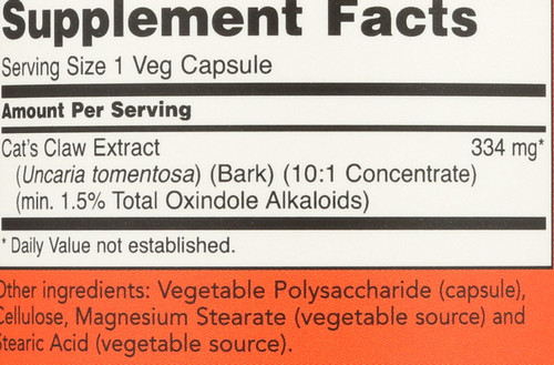 Cats Claw Extract - 120 Vegcaps