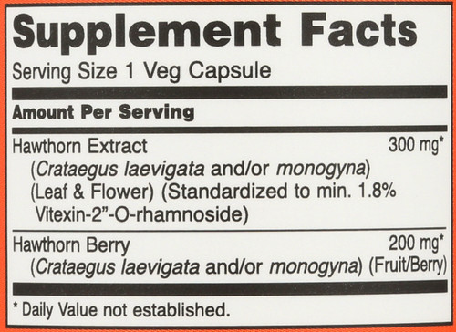 Hawthorn Extract 300 mg - 90 Veg Capsules