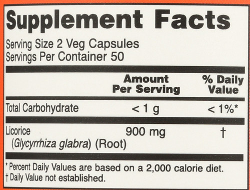 Licorice Root 450 mg - 100 Capsules