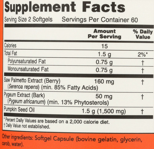 Pygeum & Saw Palmetto - 120 Softgels