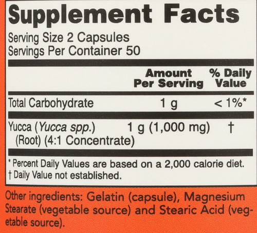 Yucca 500 mg - 100 Capsules