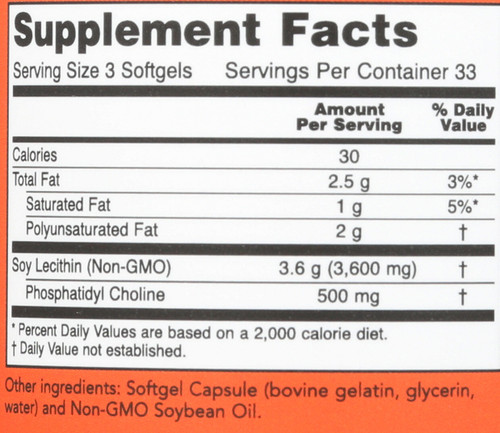 Lecithin 1200 mg - 100 Softgels
