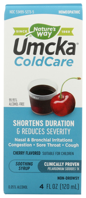 Umcka® Cold Care Cherry Syrup (Alcohol Free) 4 Ounce