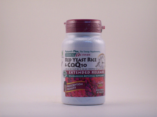 Herbal Actives Extended Release RYR 600mg/coq10 100mg 30