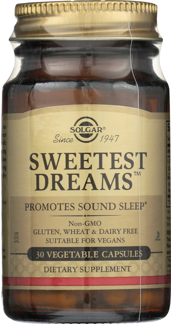 Sweetest Dreams 30 Vegetable Capsules Supplying L-Theanine and Melatonin