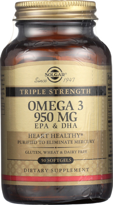 Triple Strength Omega-3 950mg 50 Softgels