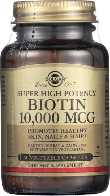 Biotin 10,000mcg 60 Vegetable Capsules