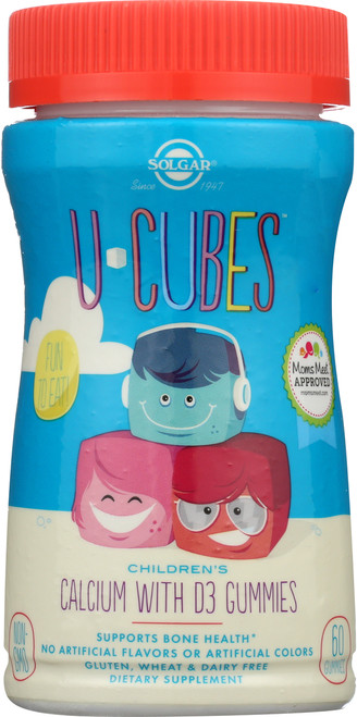 U-Cubes Children's Calcium with D3 60 Gummies