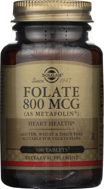 Folate 800mcg as Metafolin 100 Tablets