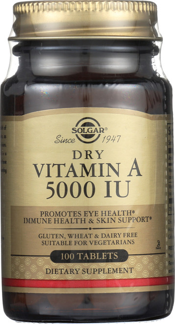 Dry Vitamin A 5000 100 IU Tablets