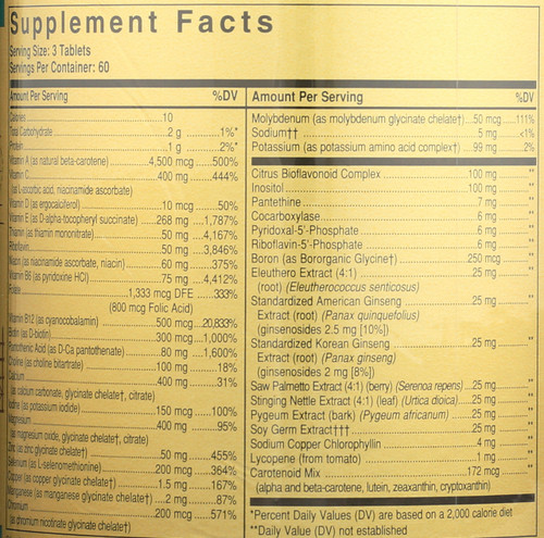 Male Multiple 180 Tablets