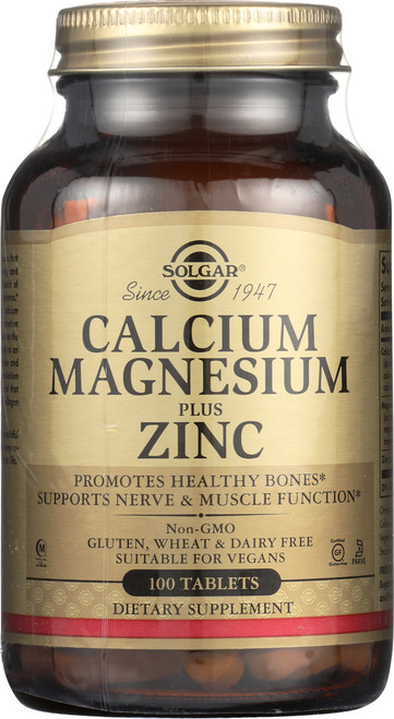 Calcium Magnesium Plus Zinc 100 Tablets
