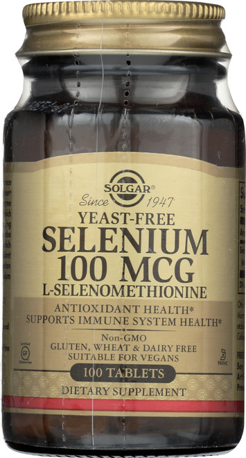 Yeast-Free Selenium 100mcg 100 Tablets