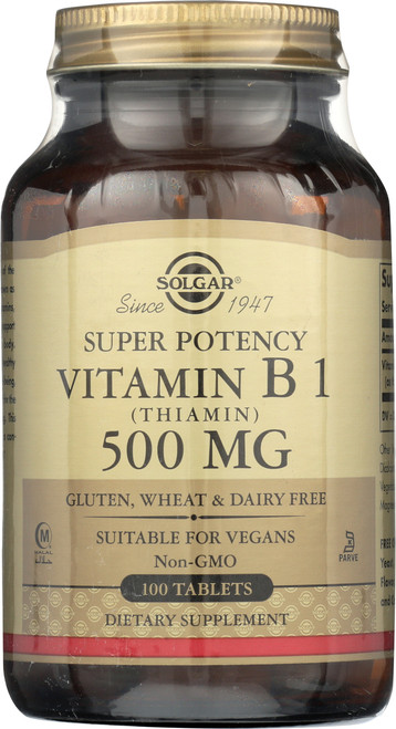 Vitamin B1 Thiamin 500mg 100 Tablets