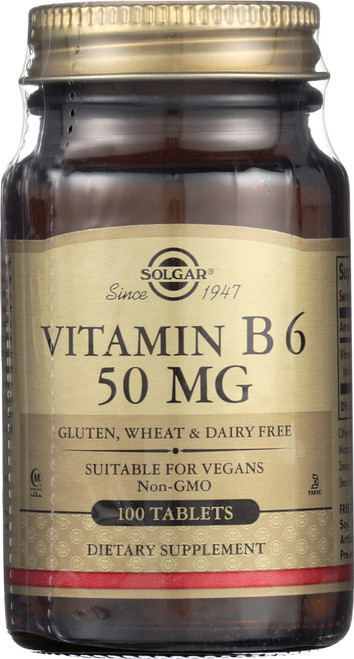 Vitamin B6 50mg 100 Tablets