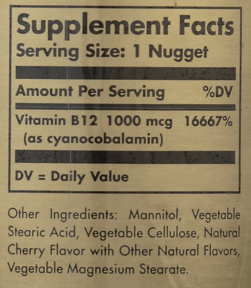 Vitamin B12 1000mcg 100 Nuggets