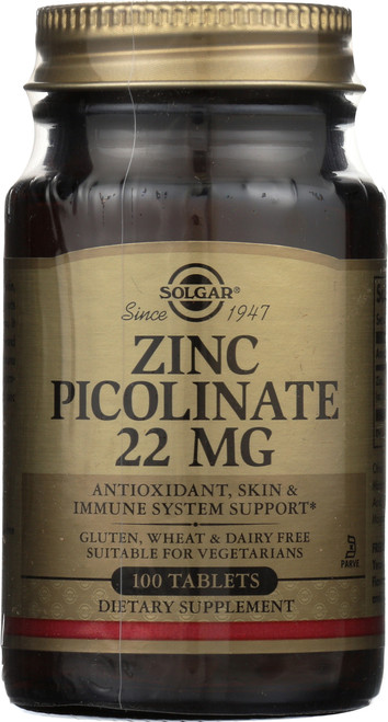 Zinc Picolinate 22mg 100 Tablets - BuyVites.com
