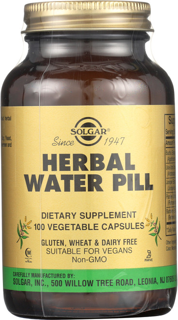 Herbal Water Pill 100 Vegetable Capsules