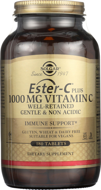 Ester-C Plus 1000mg Vitamin C 180 Tablets Ester-C Ascorbate Complex