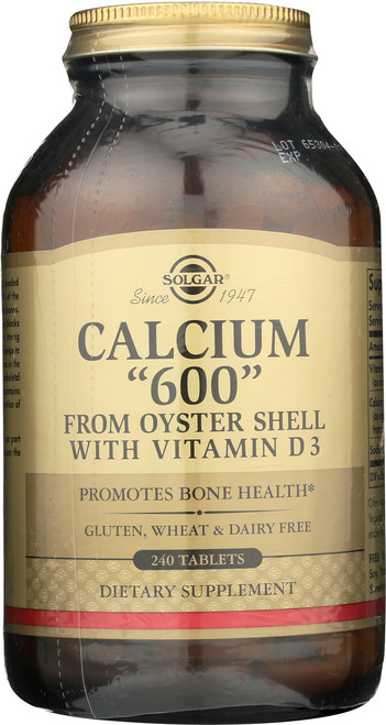 Calcium "600" 240 Tablets from Oyster Shell with Vitamin D3