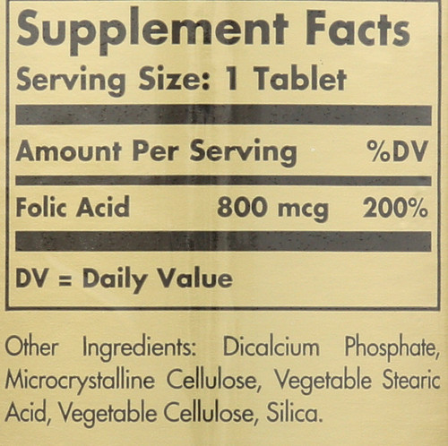 Folic Acid 800mcg 250 Tablets