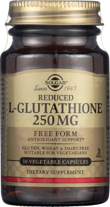 Reduced L-Glutathione 250mg 30 Vegetable Capsules