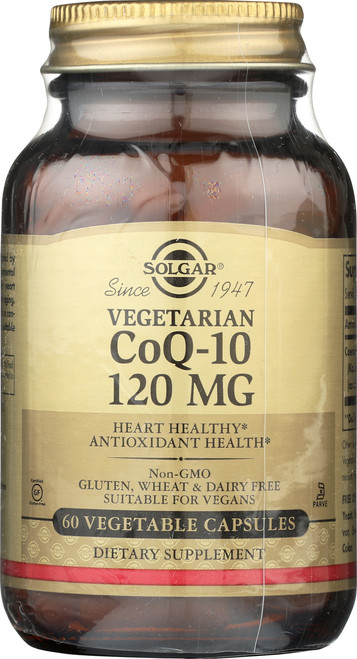 Vegetarian CoQ-10 120mg 60 Vegetable Capsules