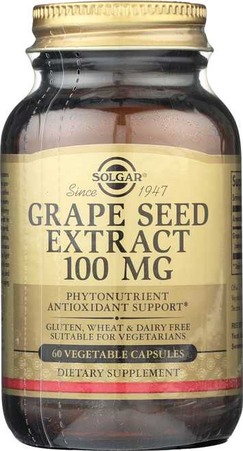 Grape Seed Extract 100mg 60 Vegetable Capsules