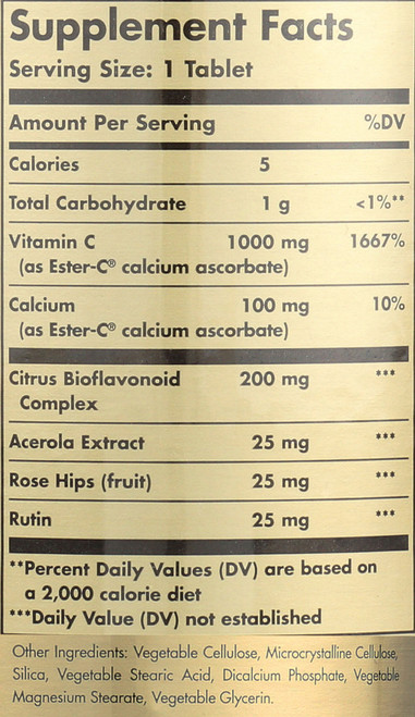 Ester-C Plus 1000mg Vitamin C 90 Tablets Ester-C Ascorbate Complex